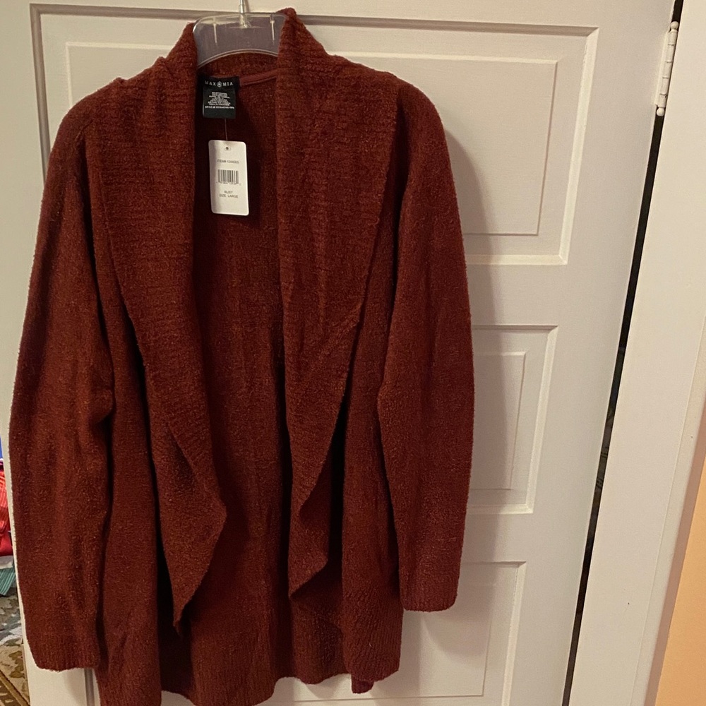 Coldwater Creek Brick Red Cardigan